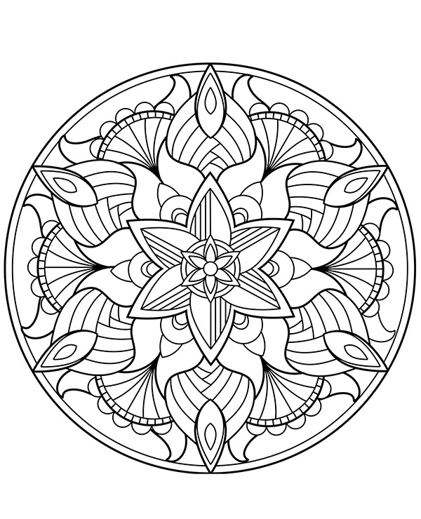 Dibujos para colorear e imprimir Mandalas