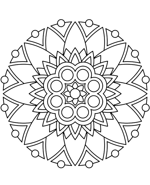 Dibujos para colorear e imprimir Mandalas