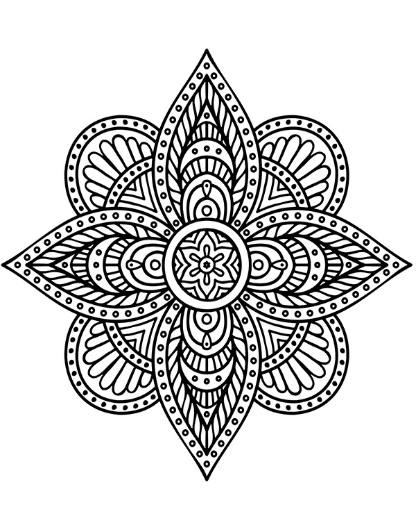 Dibujos para colorear e imprimir Mandalas