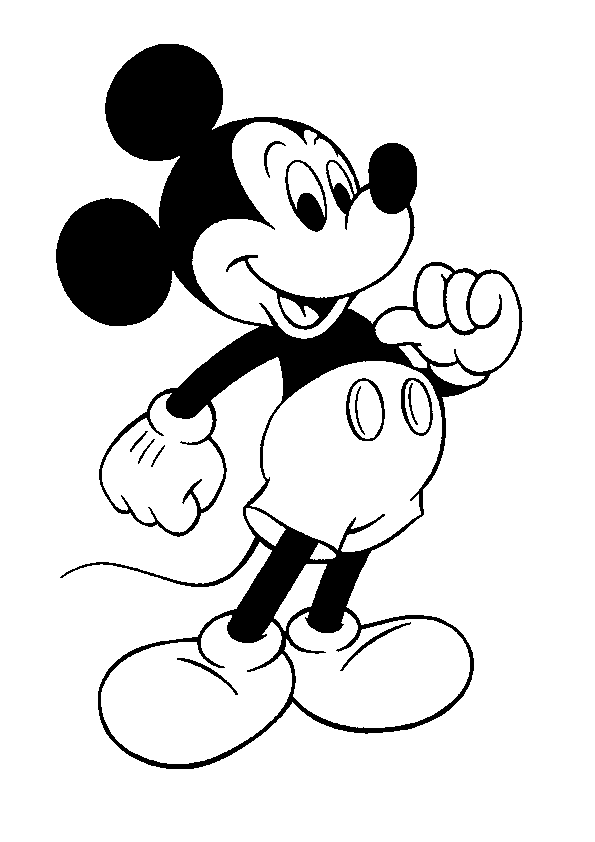 Dibujos para colorear e imprimir Mickey Mouse