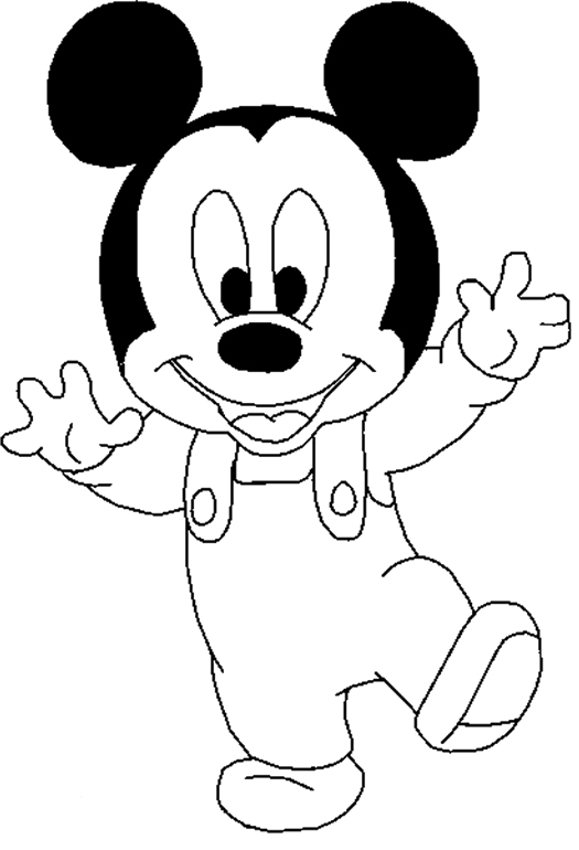 Dibujos para colorear e imprimir Mickey Mouse