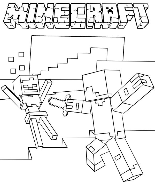 Dibujos para colorear e imprimir Minecraft