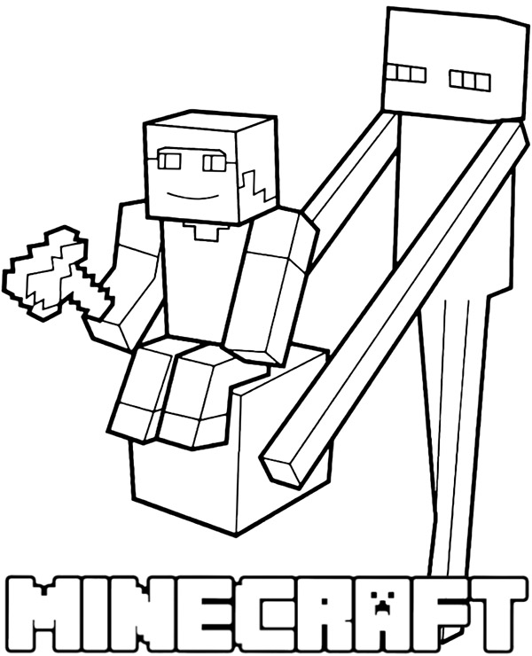 Dibujos para colorear e imprimir Minecraft