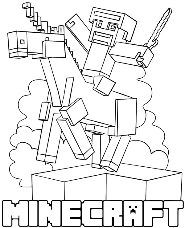 Dibujos para colorear e imprimir Minecraft