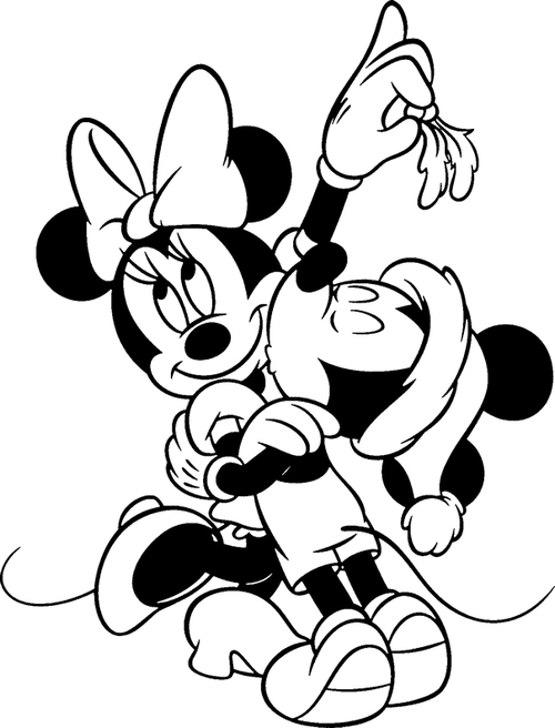 Dibujos para colorear e imprimir Minnie Mouse