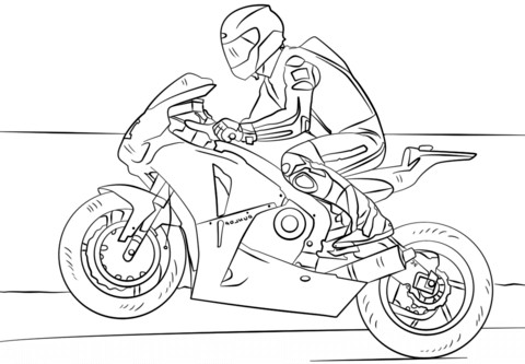 Dibujos para colorear e imprimir Motos