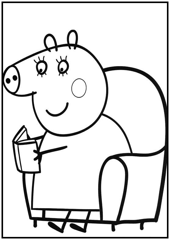 Dibujos para colorear e imprimir Peppa Pig