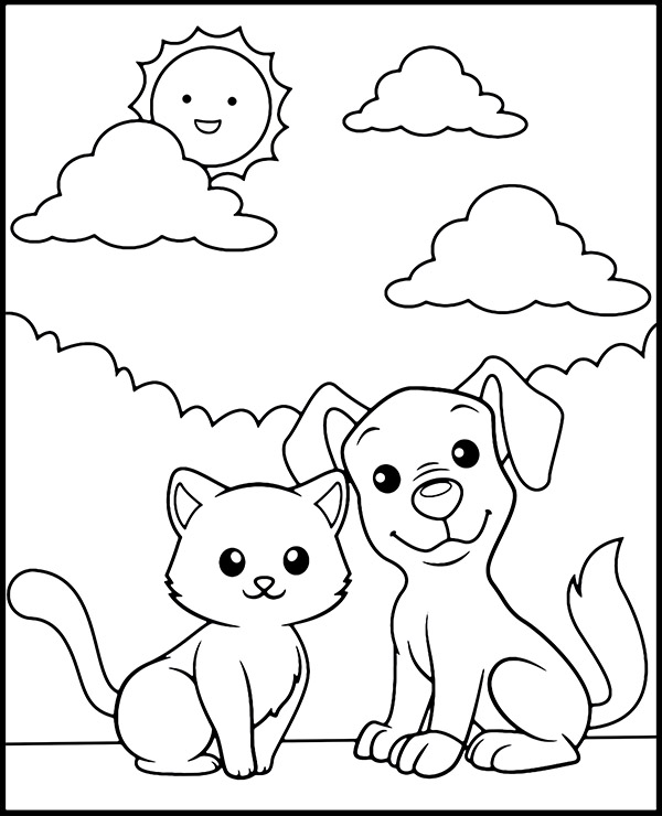 Dibujos para colorear e imprimir Perros