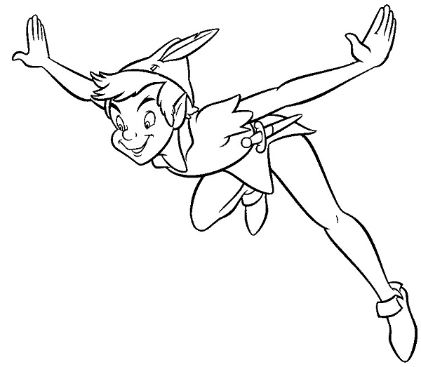 Dibujos para colorear e imprimir Peter Pan