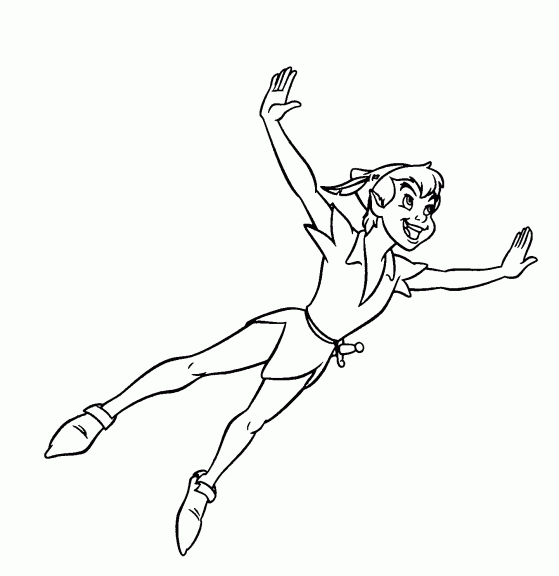 Dibujos para colorear e imprimir Peter Pan