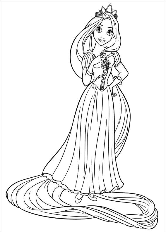 Dibujos para colorear e imprimir Rapunzel