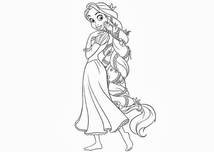 Dibujos para colorear e imprimir Rapunzel