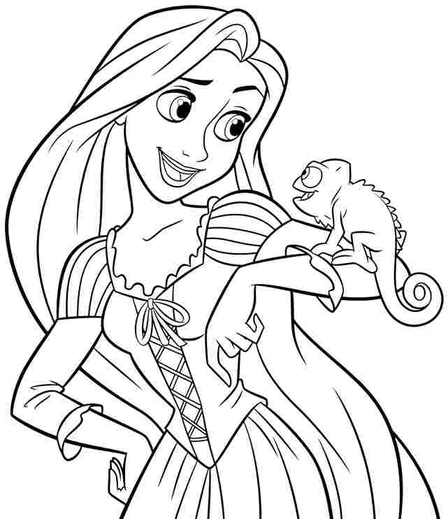 Dibujos para colorear e imprimir Rapunzel