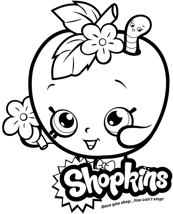 Shopkins para colorear faciles on sale