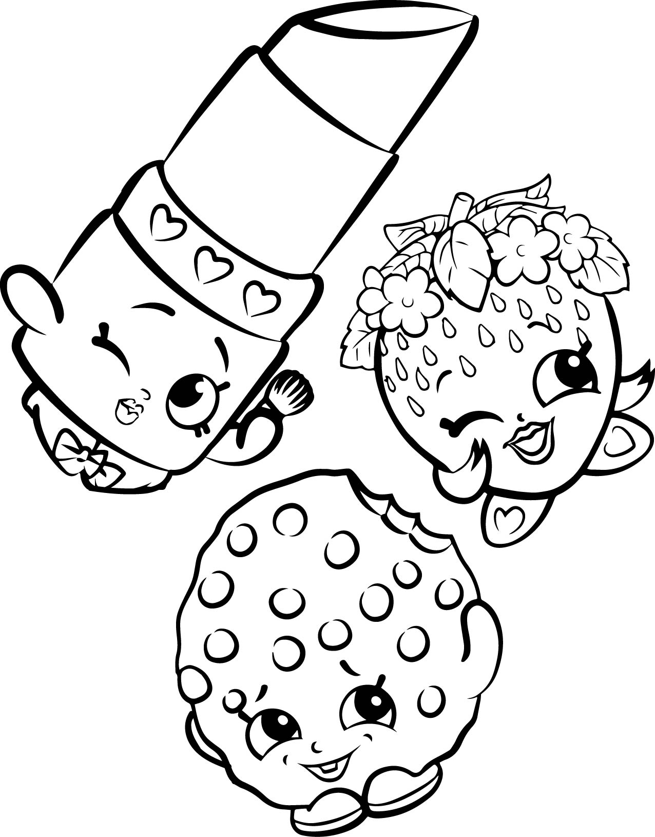 Dibujos para colorear e imprimir Shopkins