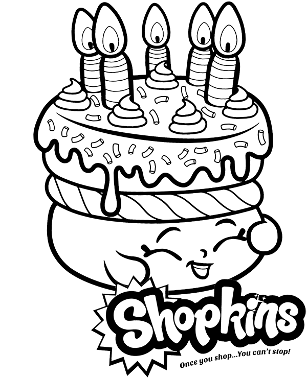 Dibujos para colorear e imprimir Shopkins