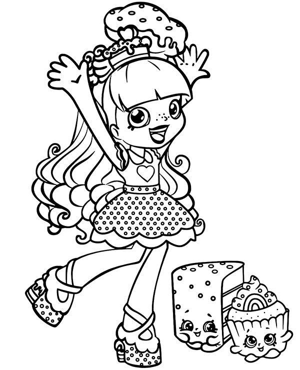 Descarga imprime y colorea dibujos de Shopkins