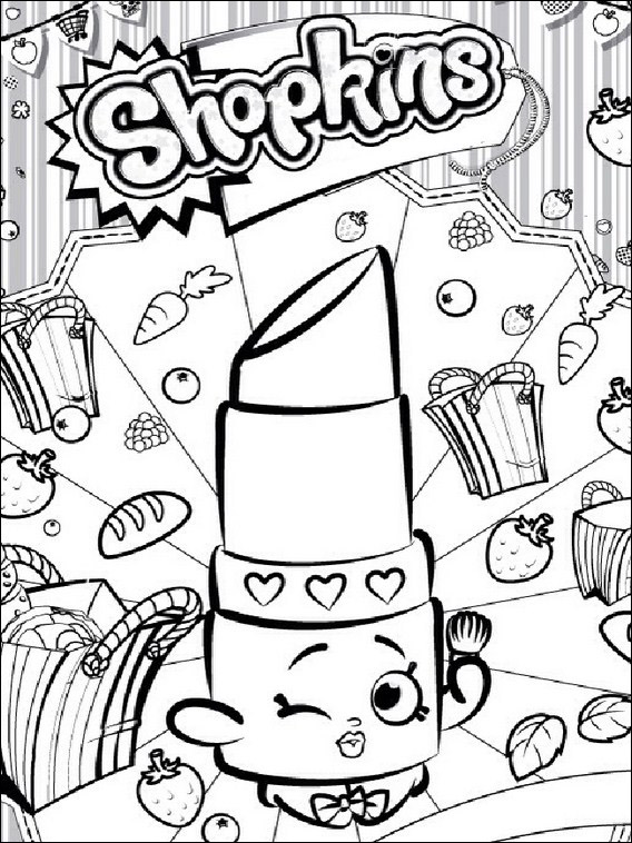 Dibujos para colorear e imprimir Shopkins