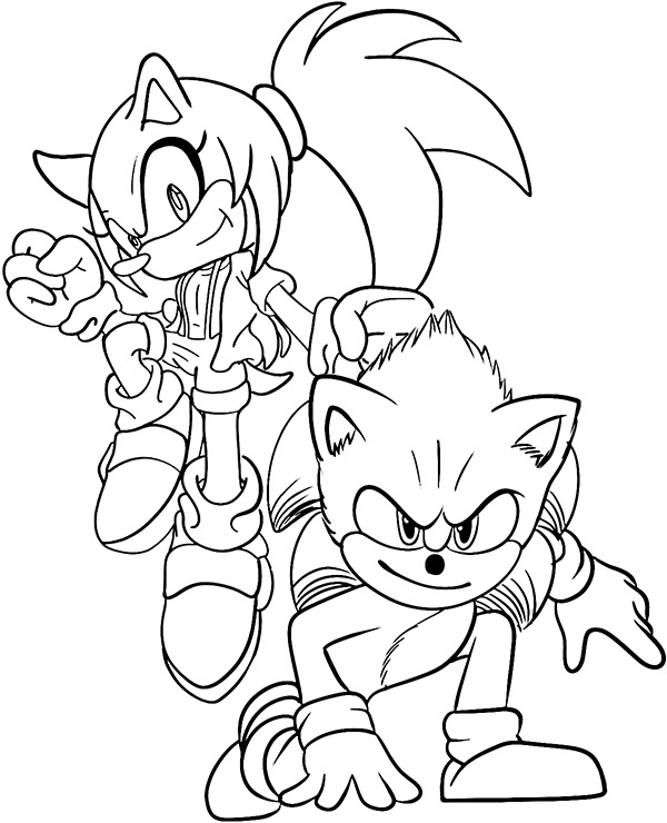 Dibujos para colorear e imprimir Sonic