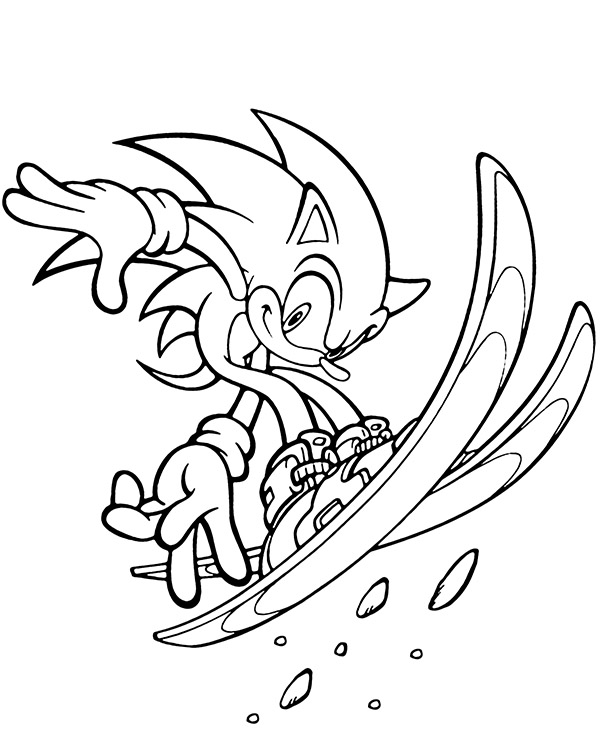 Dibujos para colorear e imprimir Sonic