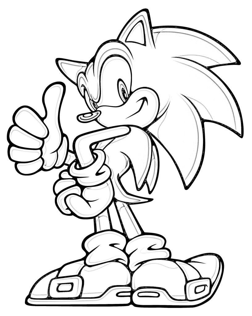 Dibujos para colorear e imprimir Sonic