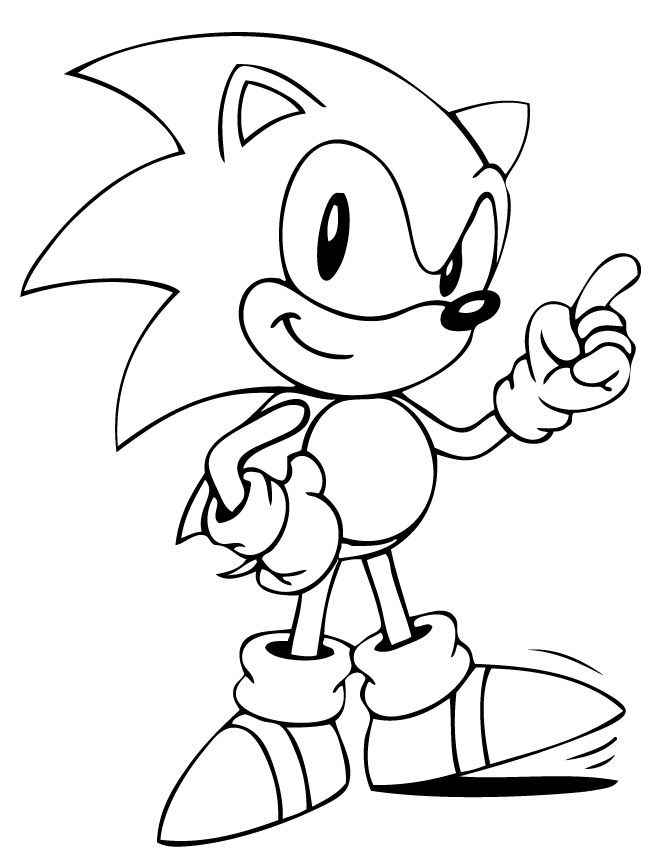 Dibujos para colorear e imprimir Sonic