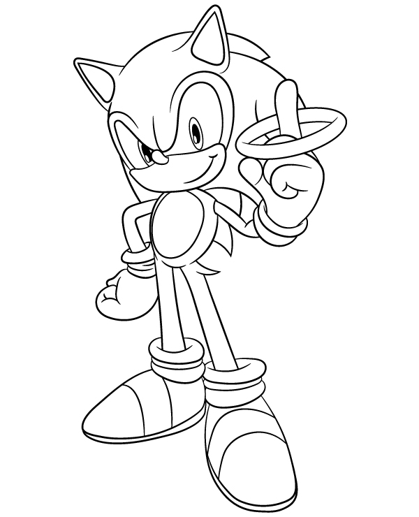 Dibujos para colorear e imprimir Sonic