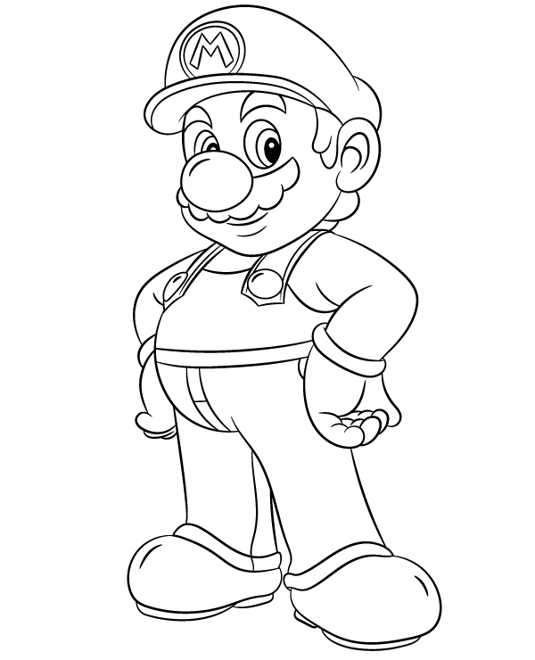 Dibujos para colorear e imprimir Super Mario Bros