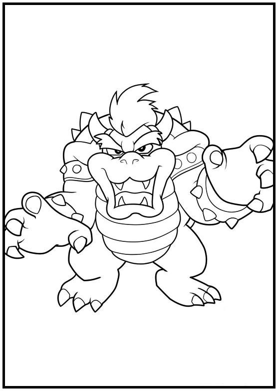 Dibujos para colorear e imprimir Super Mario Bros