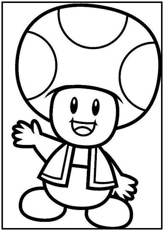 Dibujos para colorear e imprimir Super Mario Bros