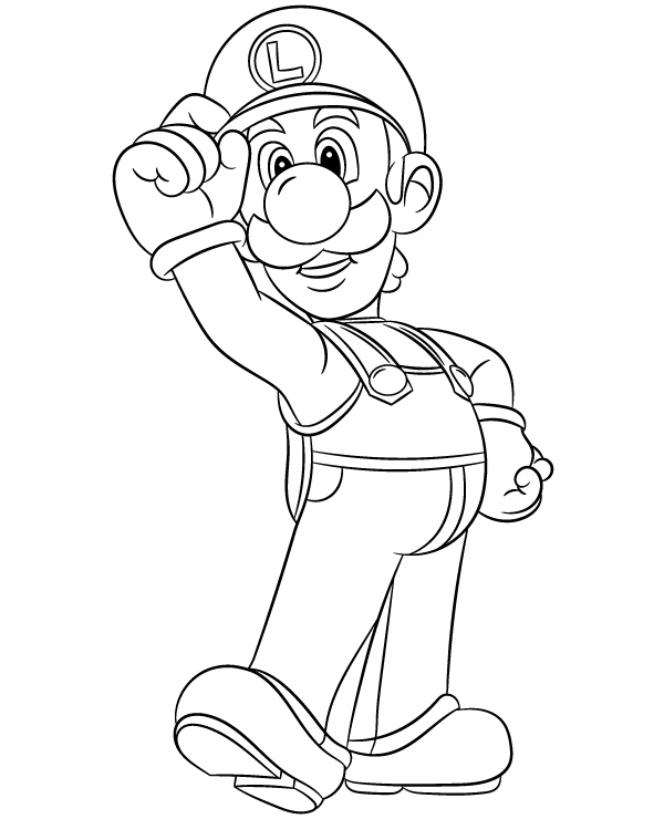 Dibujos para colorear e imprimir Super Mario Bros