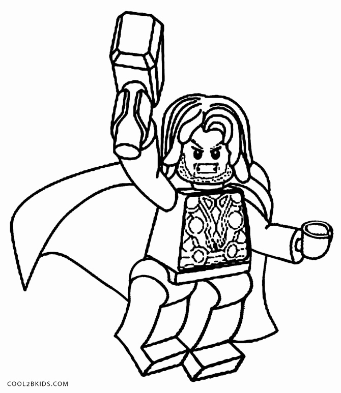 Dibujos para colorear e imprimir Thor