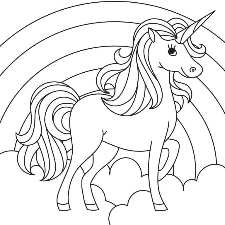 Dibujos para colorear e imprimir Unicornios