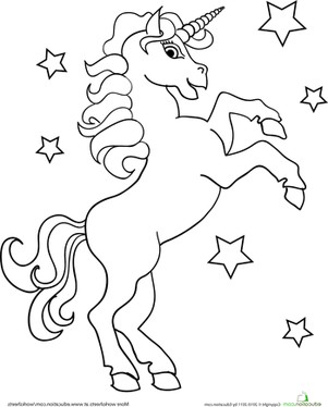 Dibujos para colorear e imprimir Unicornios