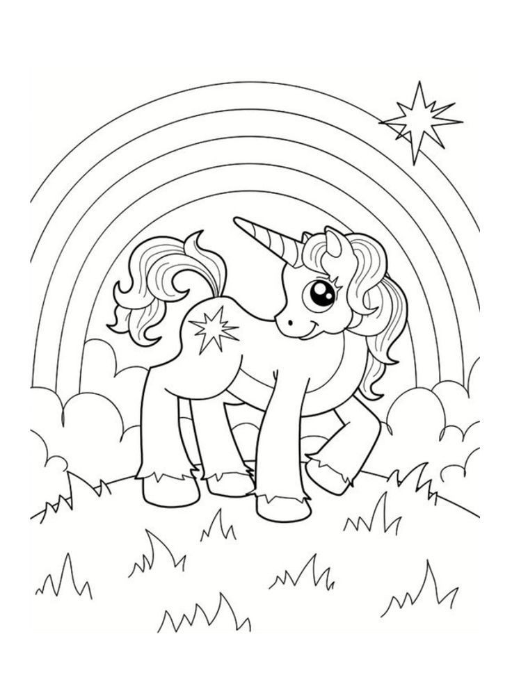 Dibujos para colorear e imprimir Unicornios