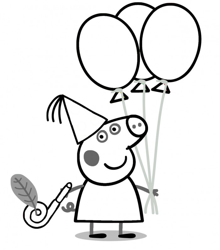 Dibujos para colorear e imprimir Peppa Pig