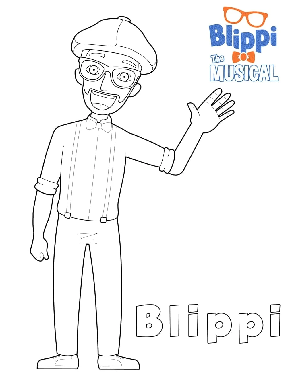 Dibujos para colorear e imprimir Blippi