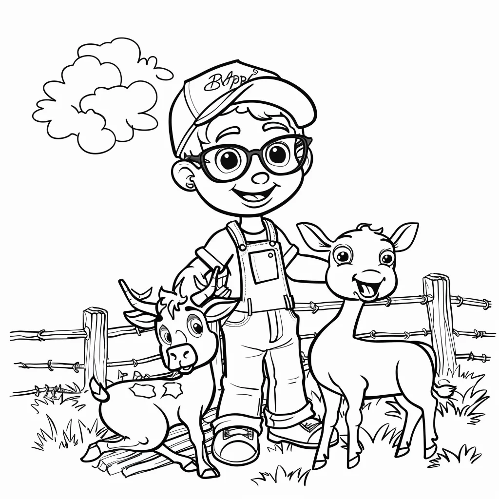 Dibujos para colorear e imprimir Blippi