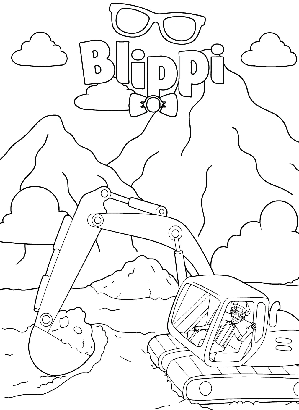 Dibujos para colorear e imprimir Blippi