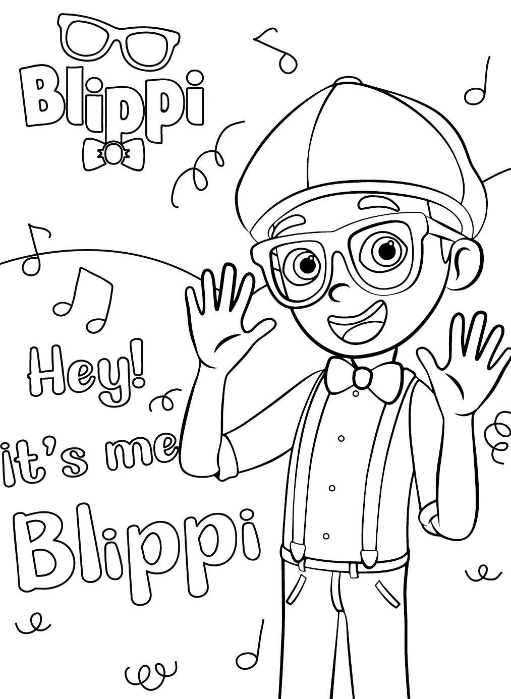 Dibujos para colorear e imprimir Blippi