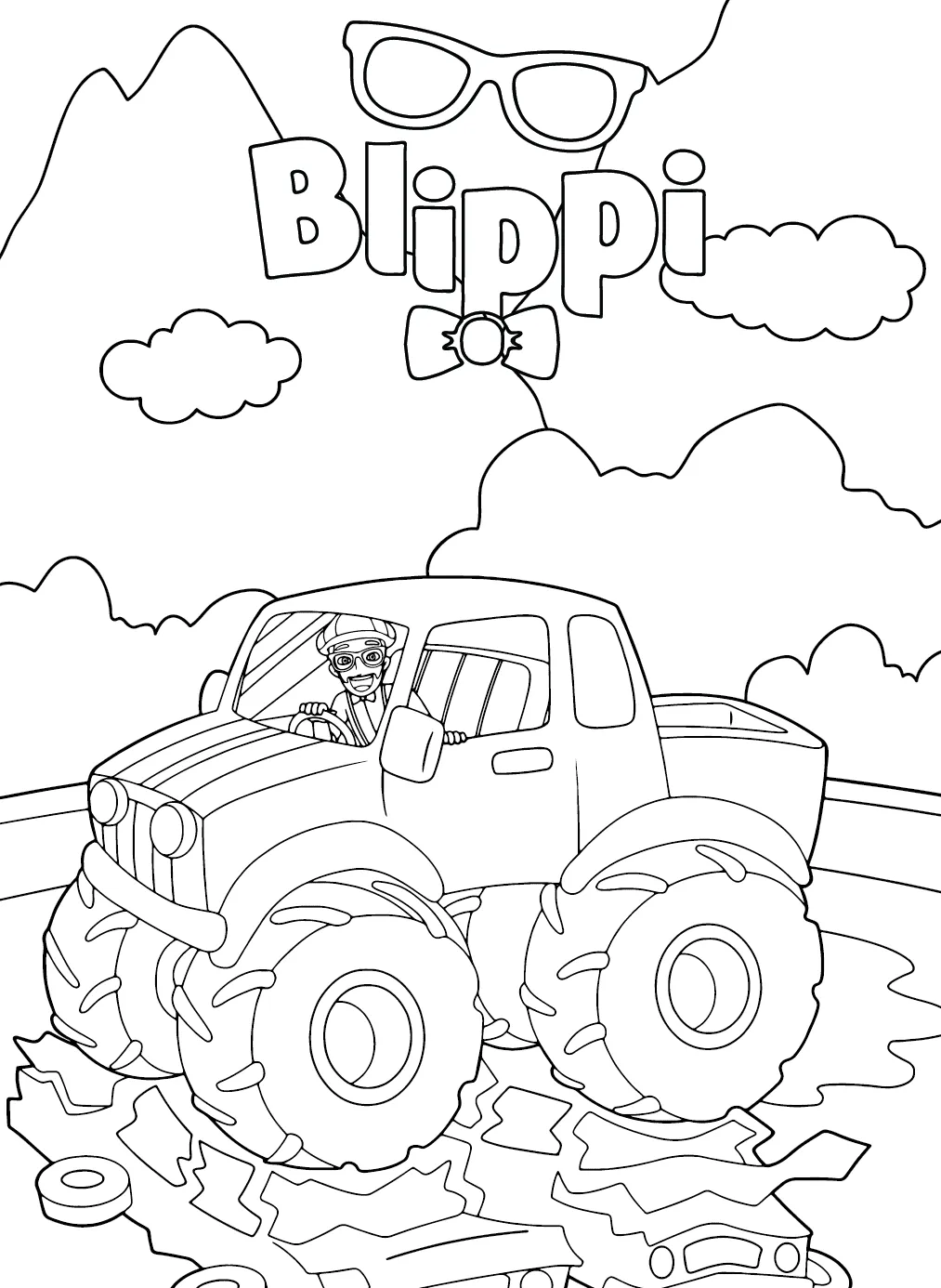 Dibujos para colorear e imprimir Blippi