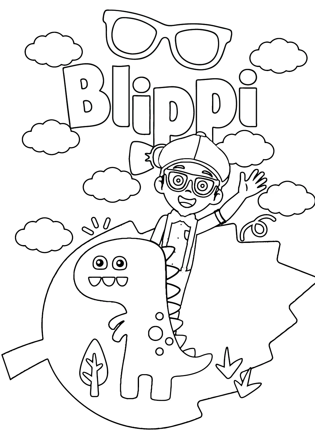 Dibujos para colorear e imprimir Blippi