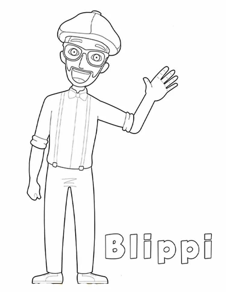 Dibujos para colorear e imprimir Blippi