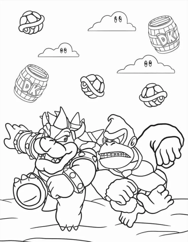 Dibujos para colorear e imprimir Bowser