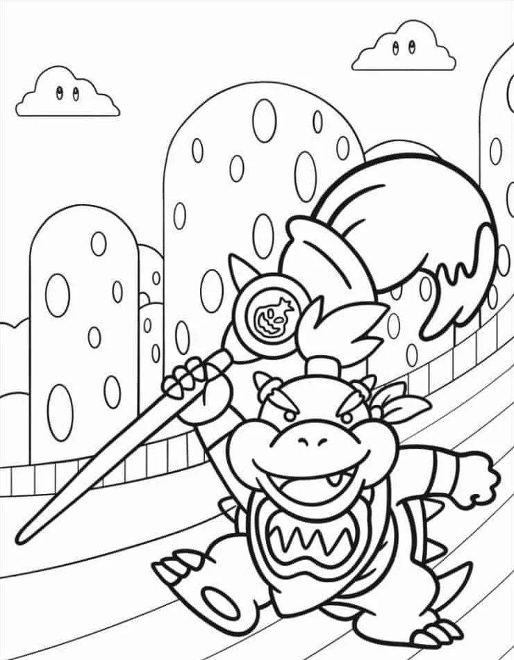 Dibujos para colorear e imprimir Bowser