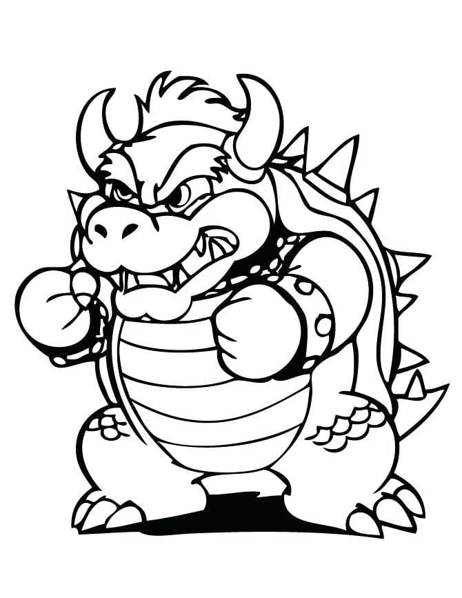 Dibujos para colorear e imprimir Bowser