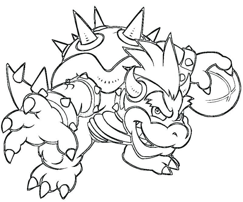 Dibujos para colorear e imprimir Bowser