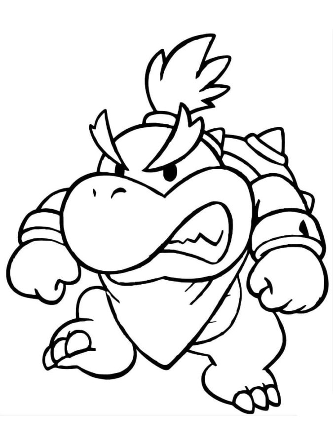 Dibujos para colorear e imprimir Bowser