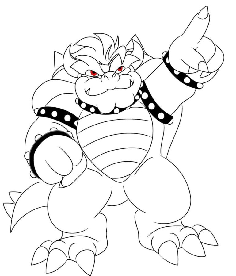 Dibujos para colorear e imprimir Bowser