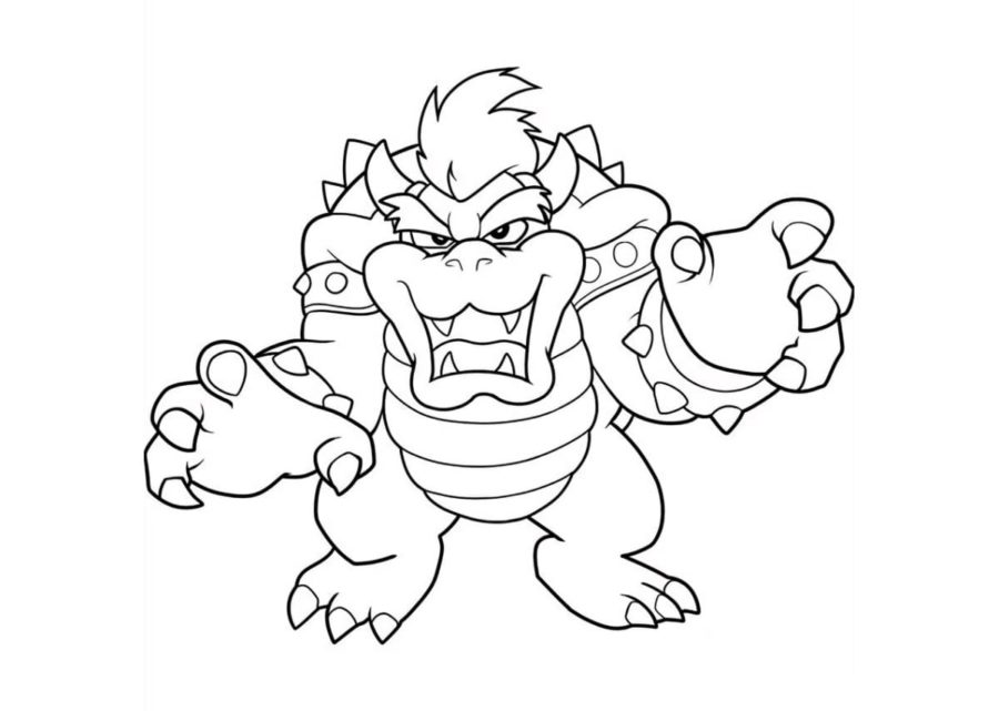 Dibujos para colorear e imprimir Bowser